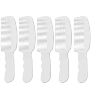 5 Units Wahl Flat Top Comb White #3329-100