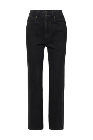 Abigail Cropped High-rise Straight-leg Jeans