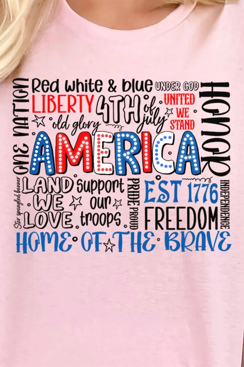 All Things Patriotic Short Sleeve Relaxed Fit T-Shirt