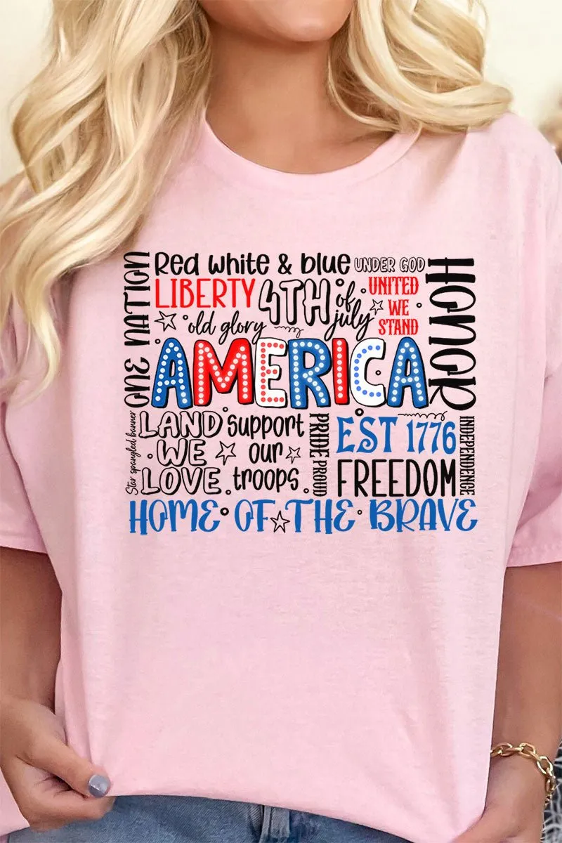 All Things Patriotic Short Sleeve Relaxed Fit T-Shirt