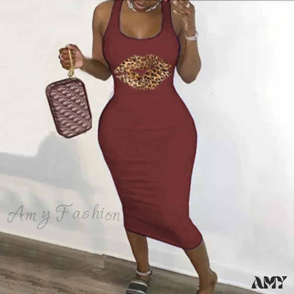 Amy Fashion - Sexy Casual Basic Club Bodycon Tight Dresses