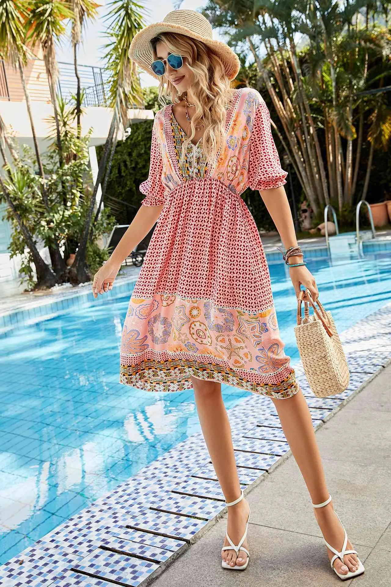 Bohemian Short Summer Dress