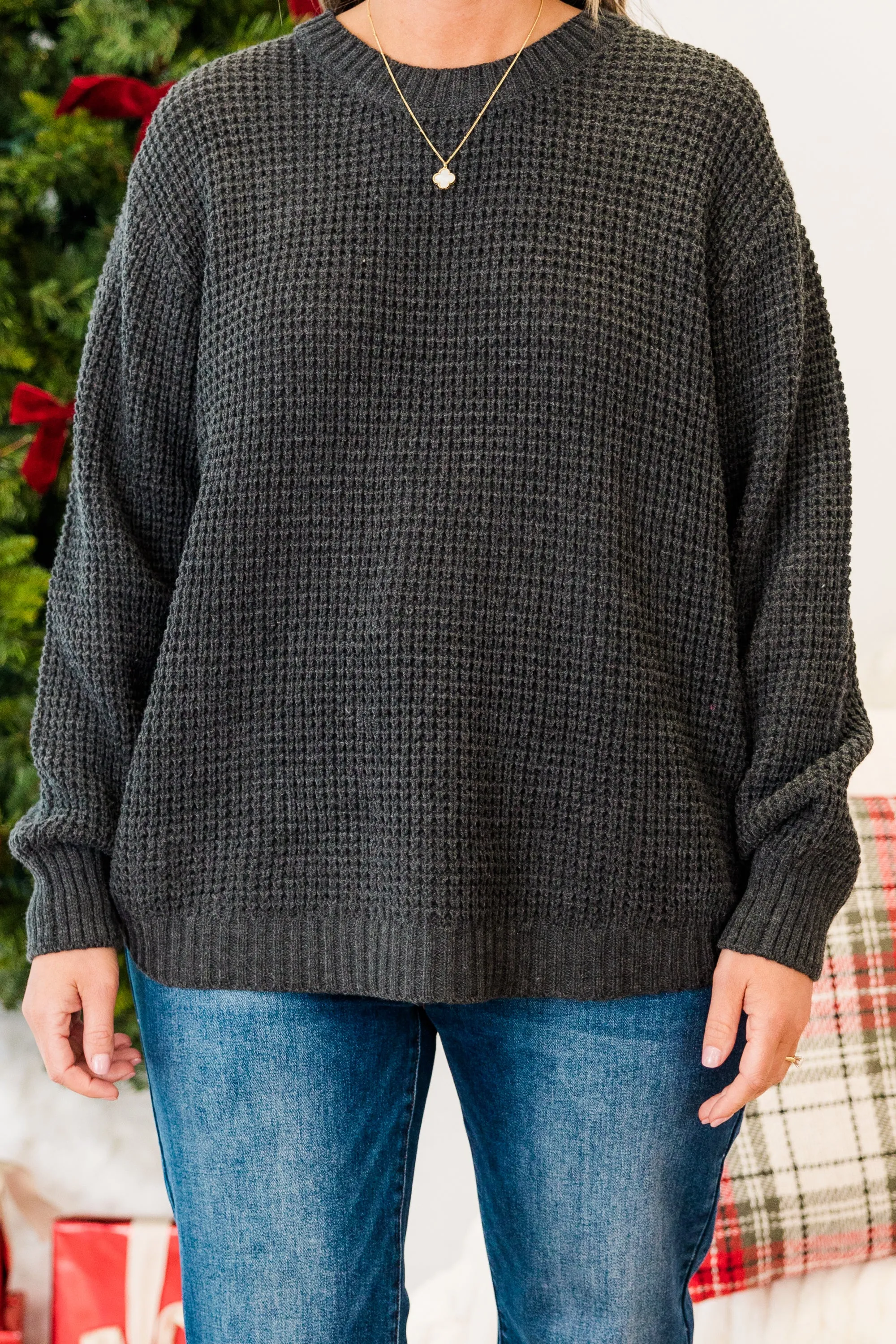 Breezy Weather Sweater, Charcoal