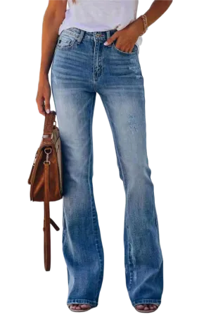 Buttoned Long Jeans