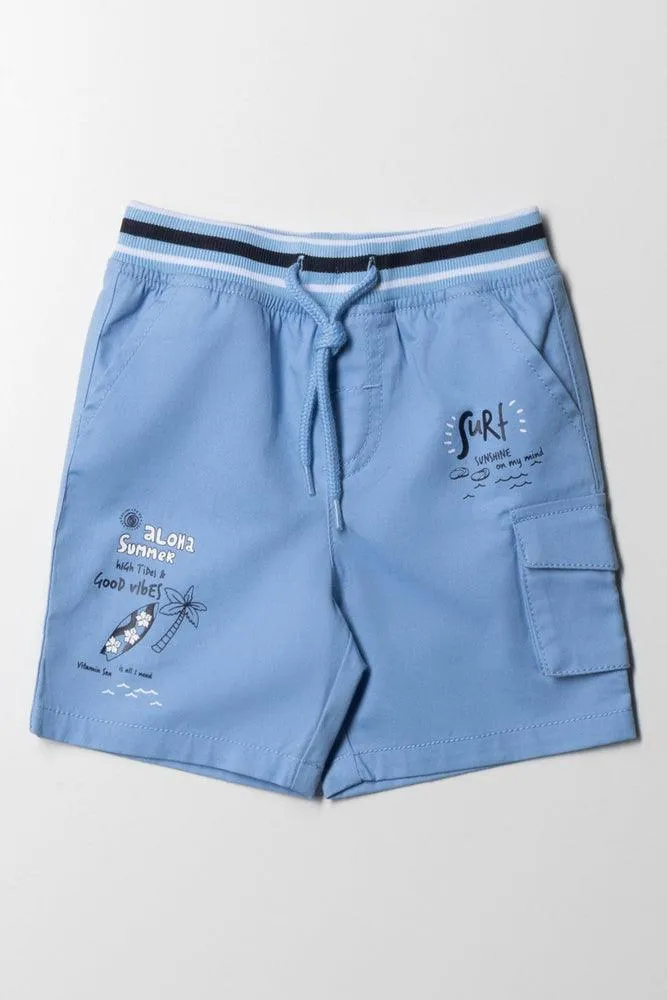 Cargo Shorts Light Blue