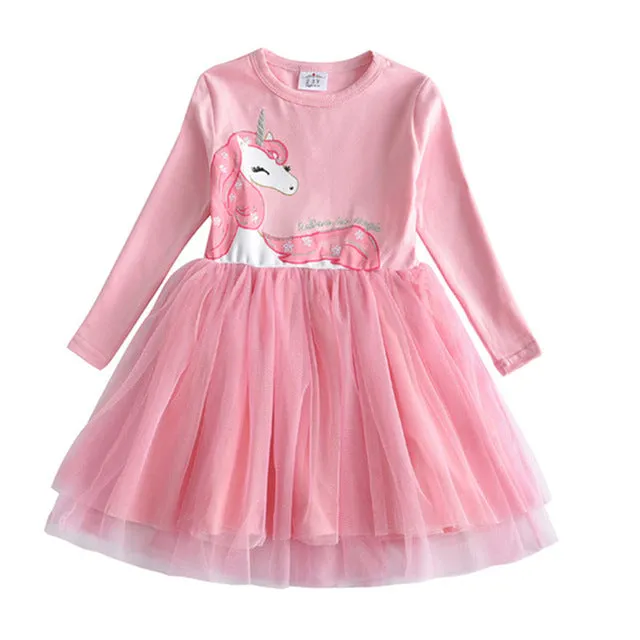 Casual Tutu Sequined Vestidos Kids Party Dresses