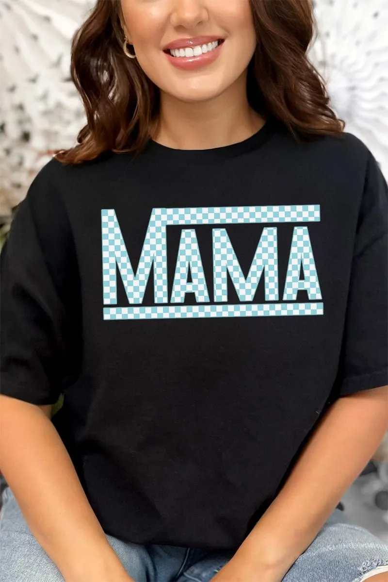 Check It Out Mama Blue Short Sleeve Relaxed Fit T-Shirt