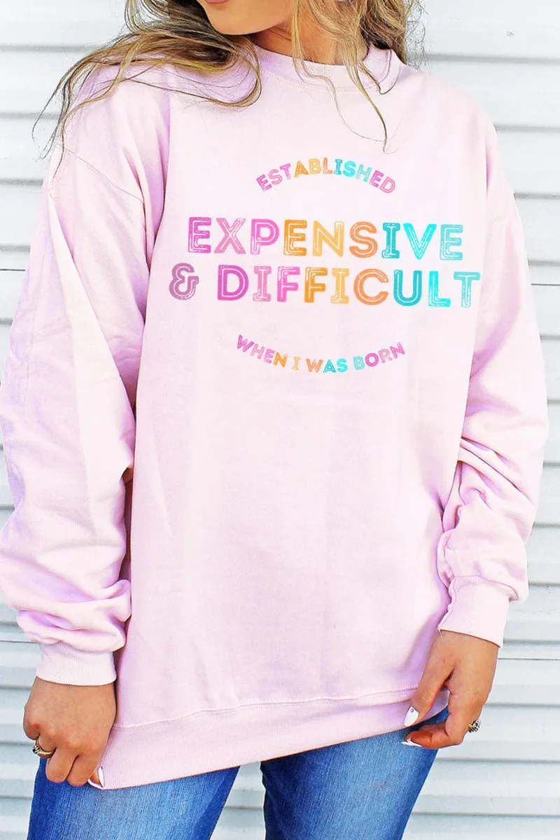 Colorful Expensive And Difficult Heavy-weight Crew Sweatshirt