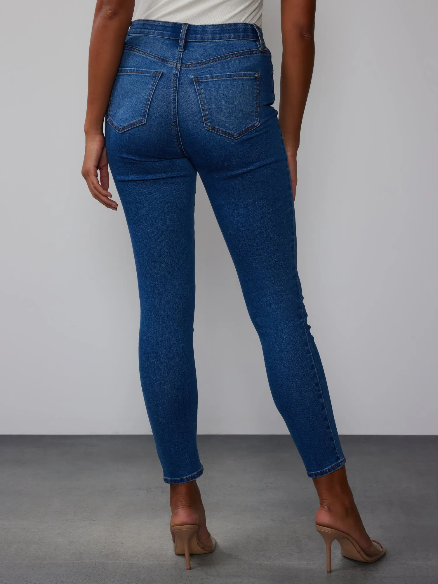 Curvy Cross-Waist Jeans