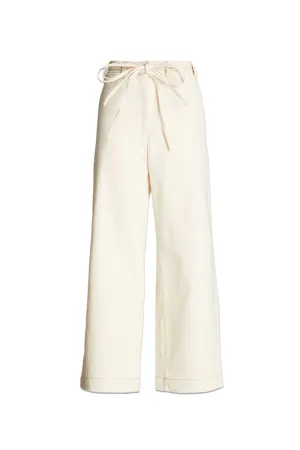 Cyrus Belted High-Rise Wide-Leg Jeans