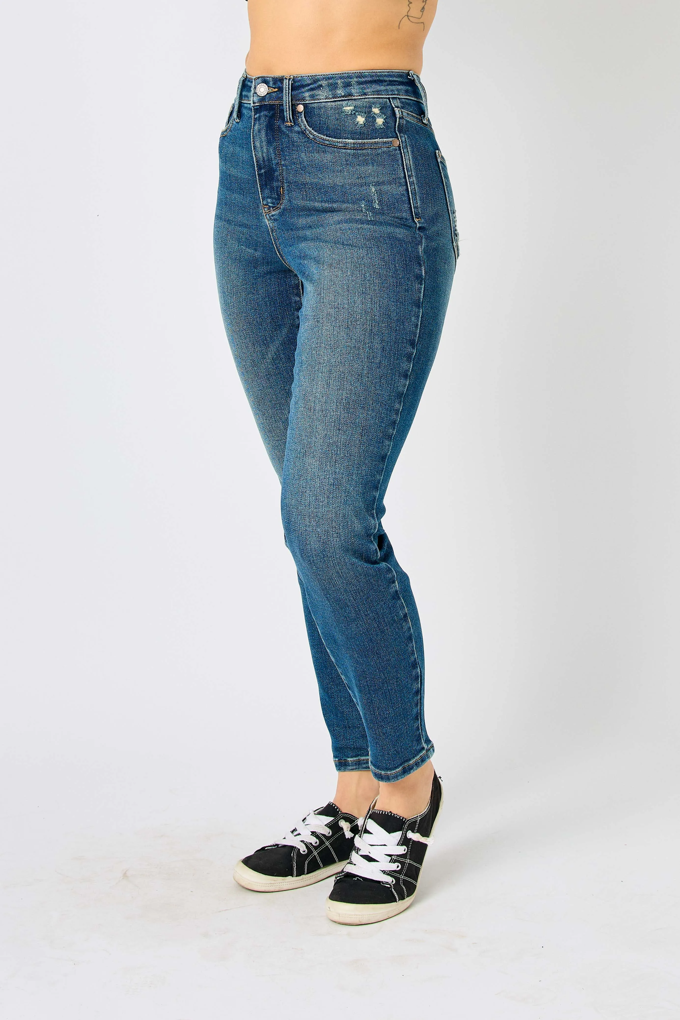 Dark Wash Tummy Control Slim Fit Judy Blue Jeans