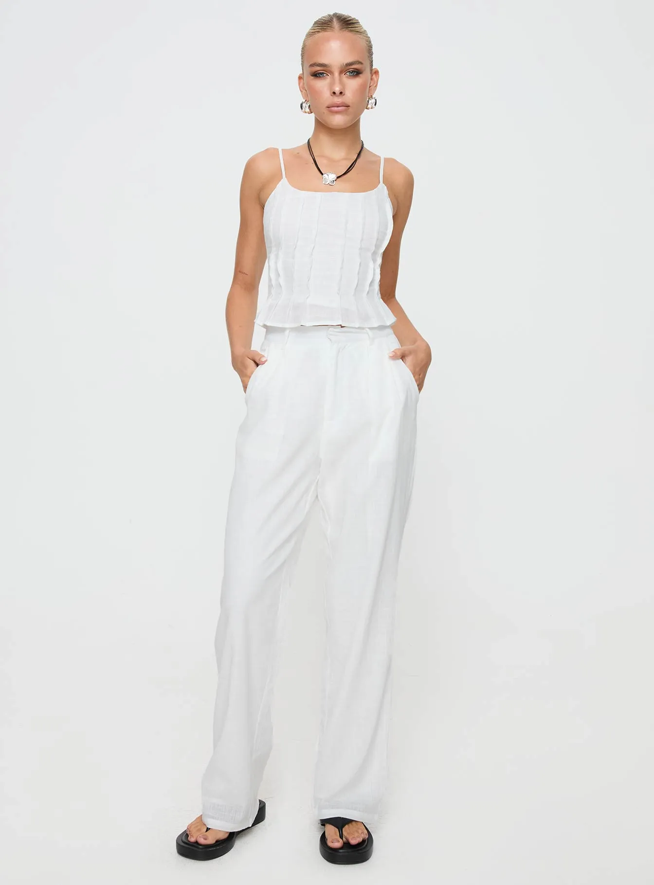 Dishy Pants White