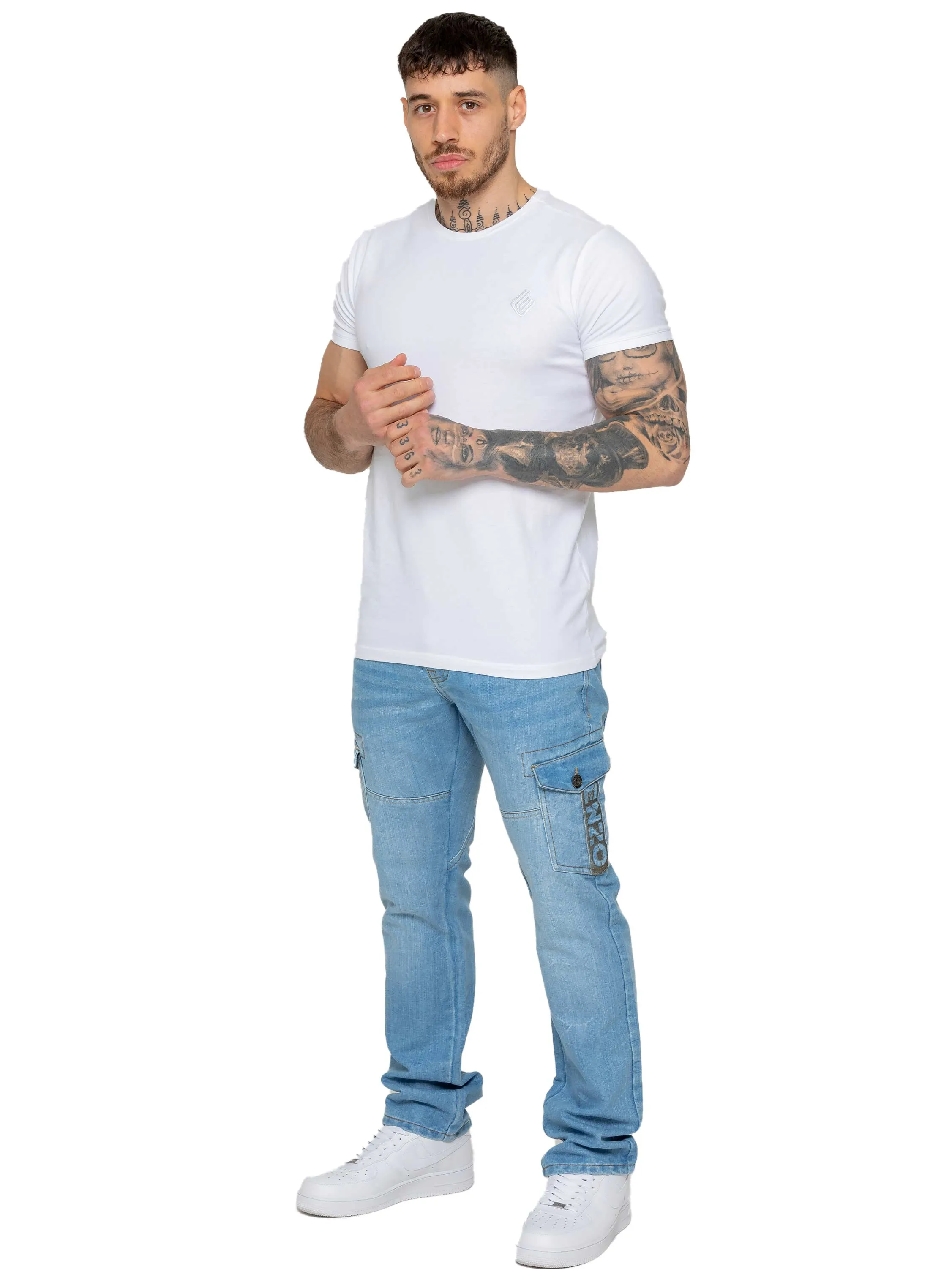 Enzo | Mens Straight Leg Designer Jeans