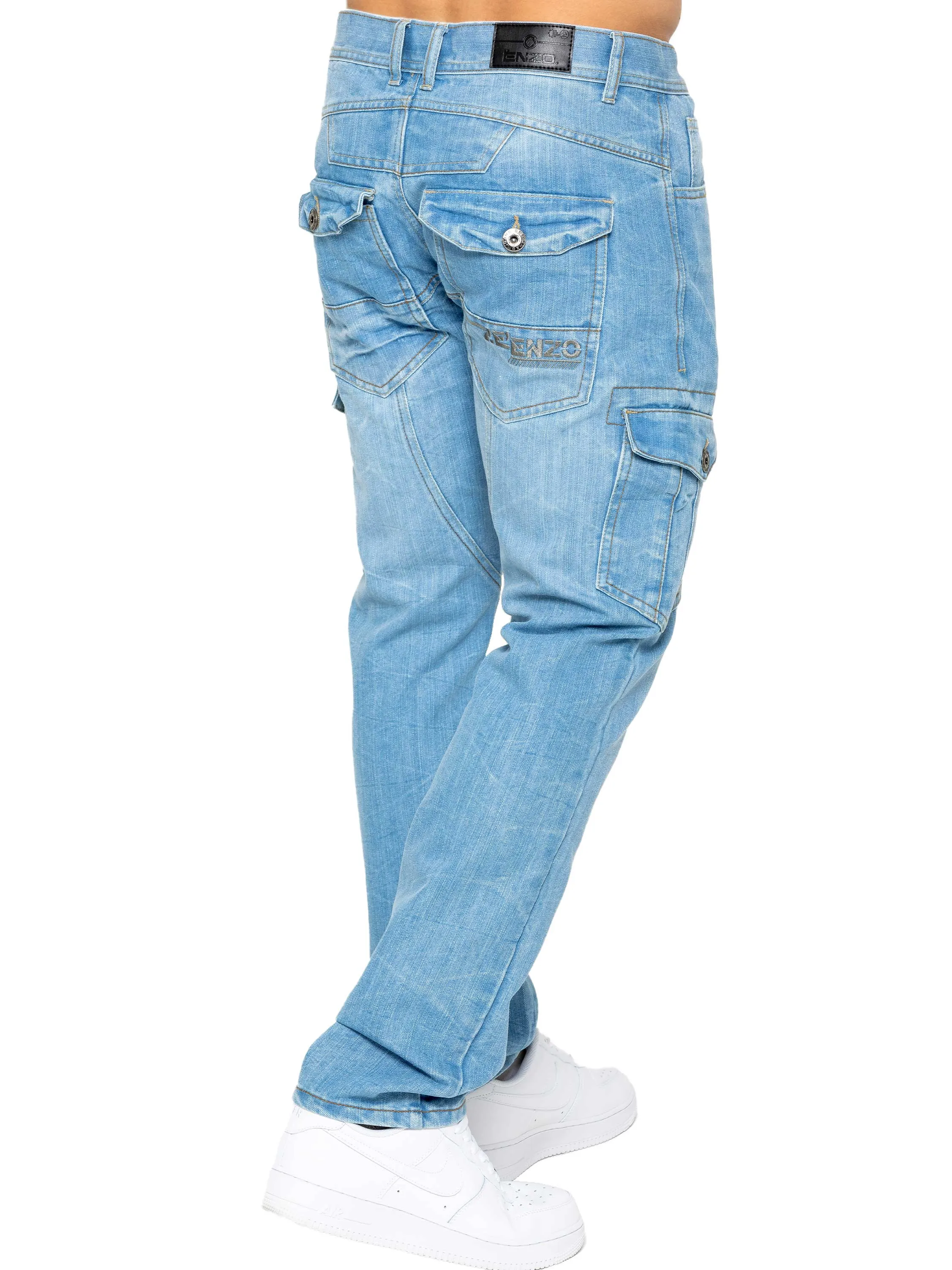 Enzo | Mens Straight Leg Designer Jeans