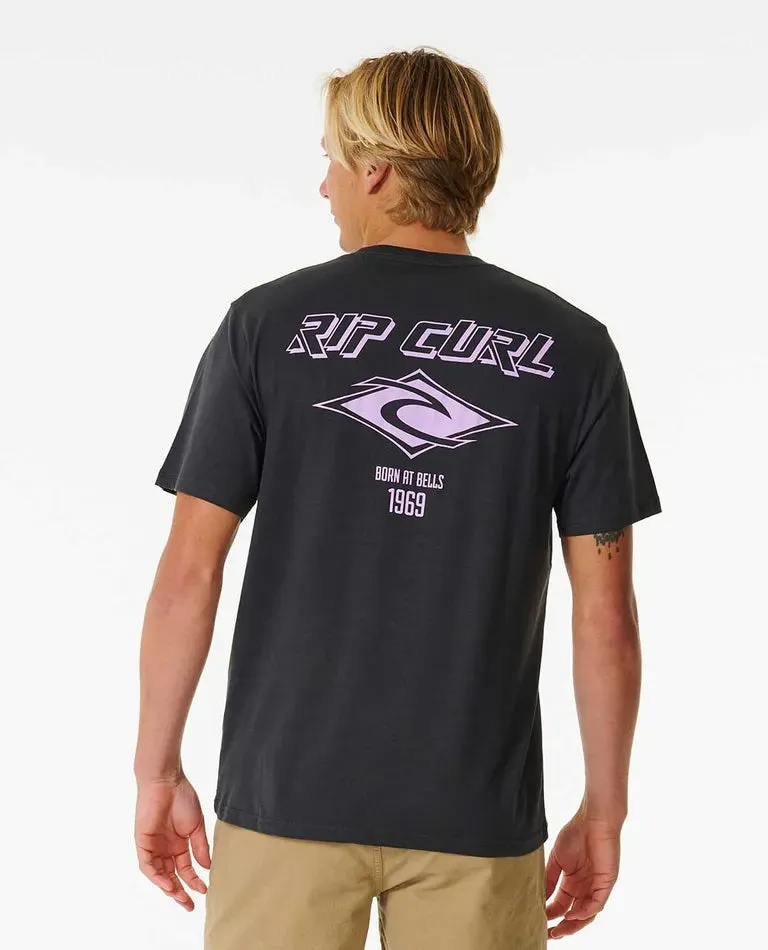 Fade Out Icon Tee - Black/Purple