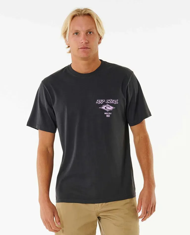 Fade Out Icon Tee - Black/Purple