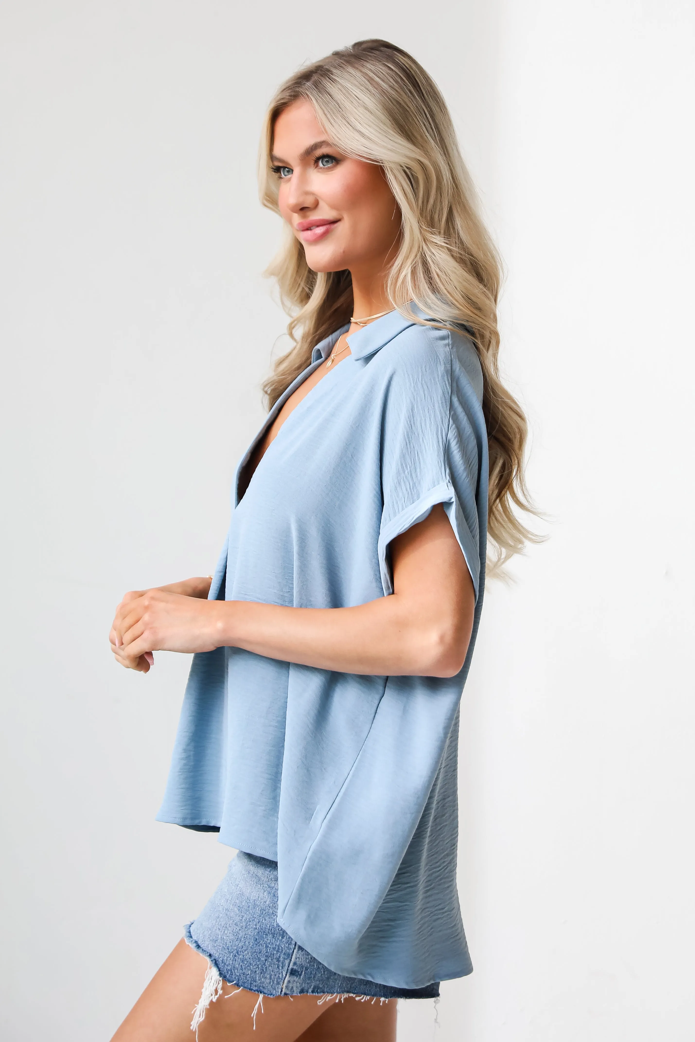 FINAL SALE - Flattering Feeling Blouse - DU DEAL