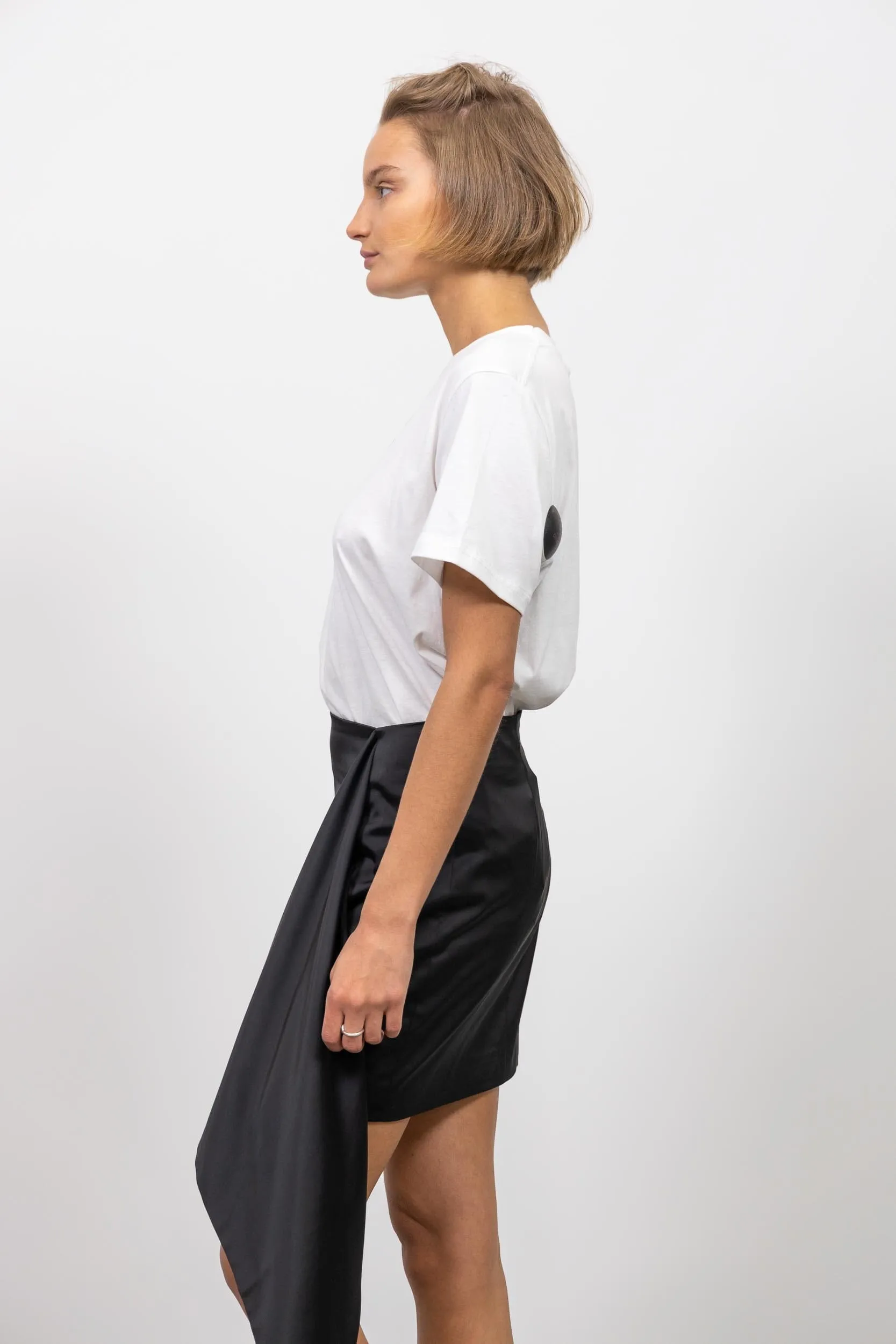 GANNI THIN JERSEY TSHIRT WITH RELAXED FIT