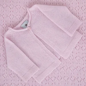 G.H.Hurt & Son Cashmere Baby Cardigan - Pink