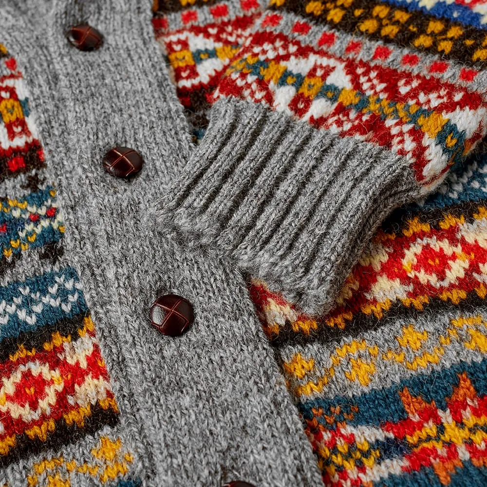 Jamieson's of Shetland Fair Isle Shawl Collar Cardigan