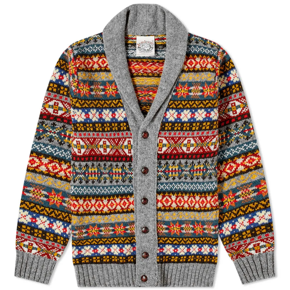 Jamieson's of Shetland Fair Isle Shawl Collar Cardigan