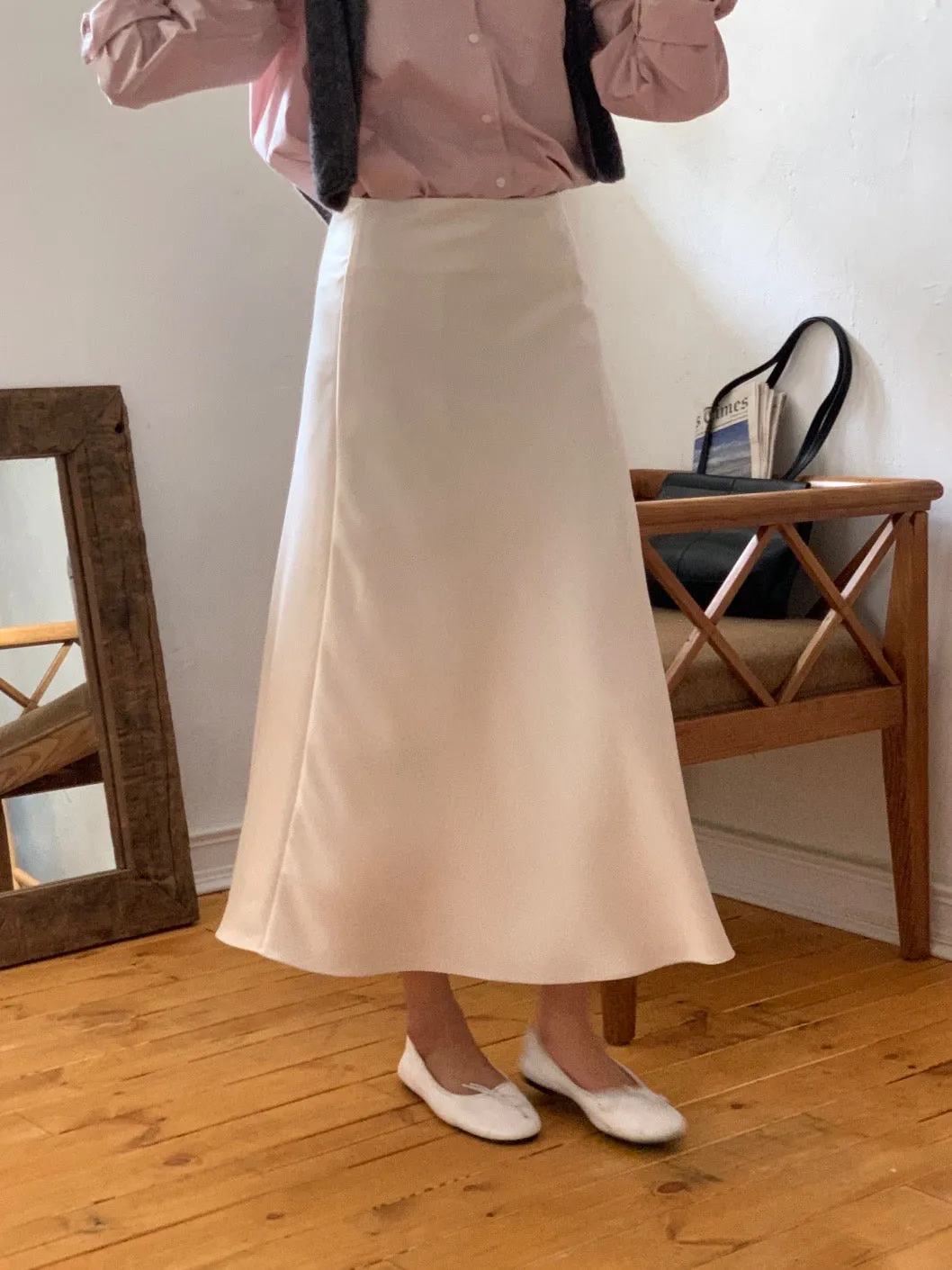 Jian Satin Skirt