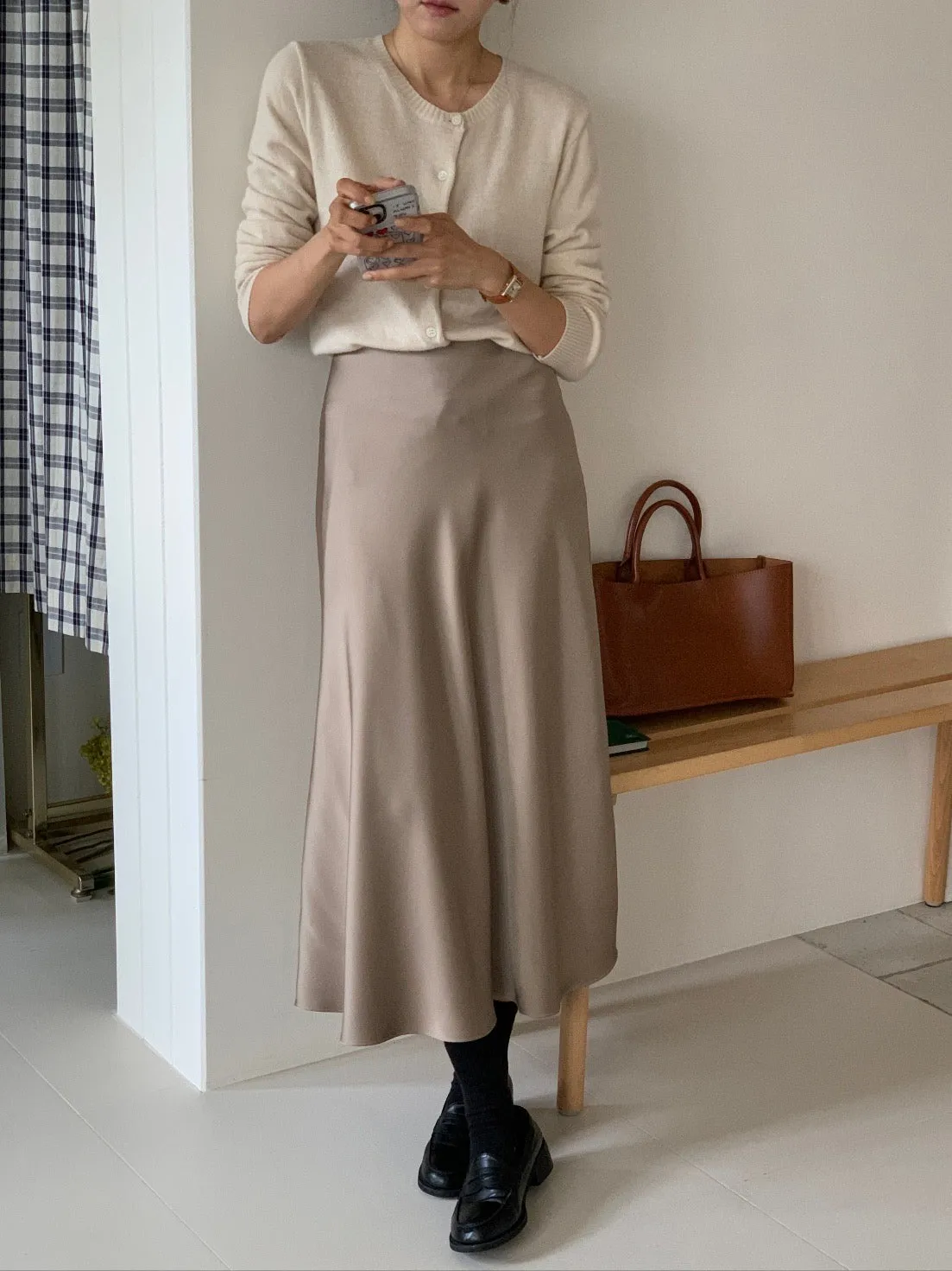 Jian Satin Skirt