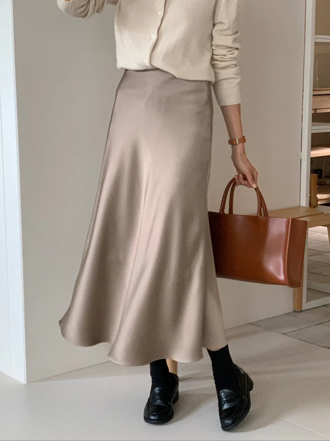 Jian Satin Skirt