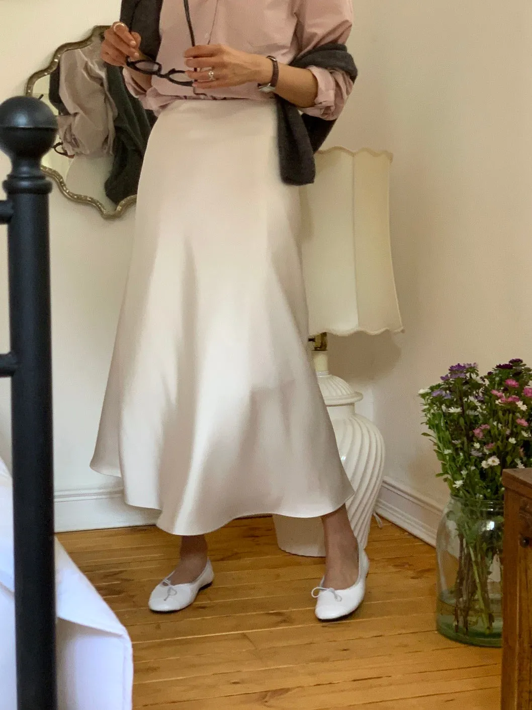 Jian Satin Skirt