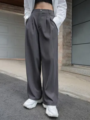 Korean Grey Relaxed Pant