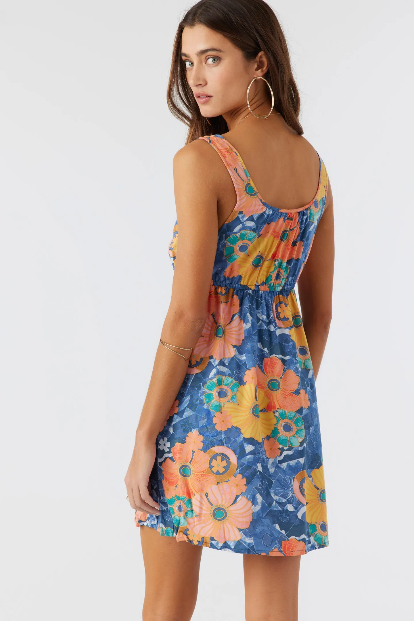 KORIE JADIA FLORAL BUTTON FRONT MINI DRESS