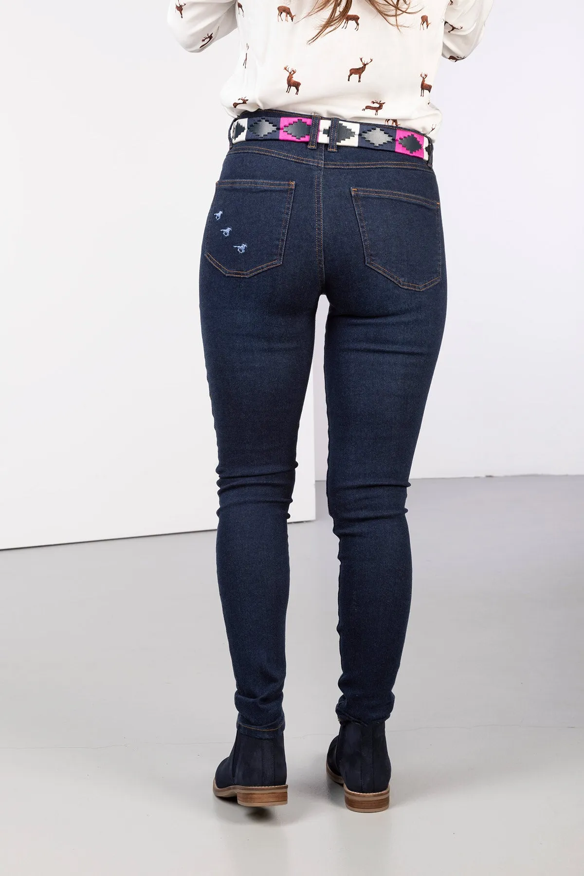 Ladies Embroidered Jeans - Ella