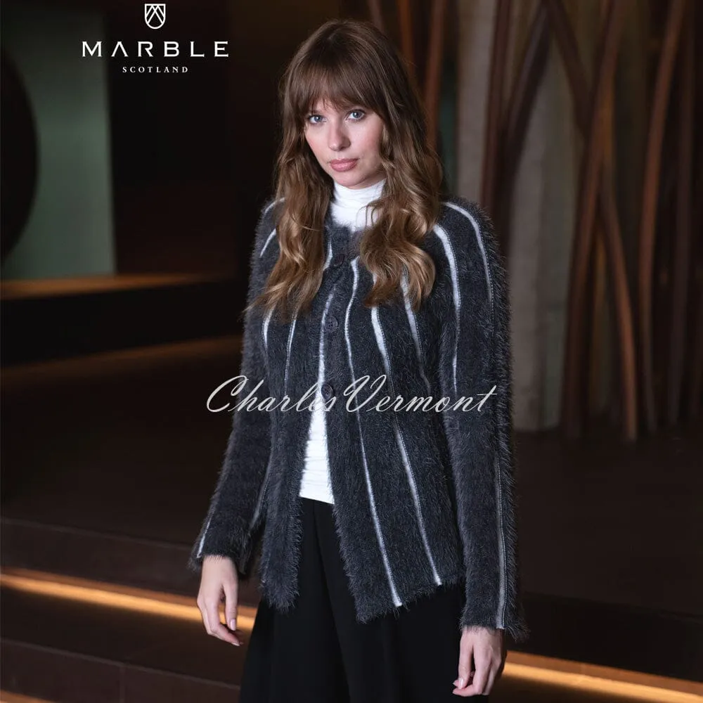 Marble Cardigan – Style 5848-105 (Charcoal / White)