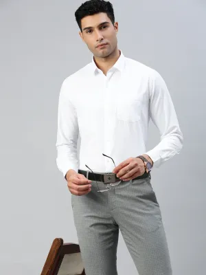 Men Cotton Rich Formal White Shirt