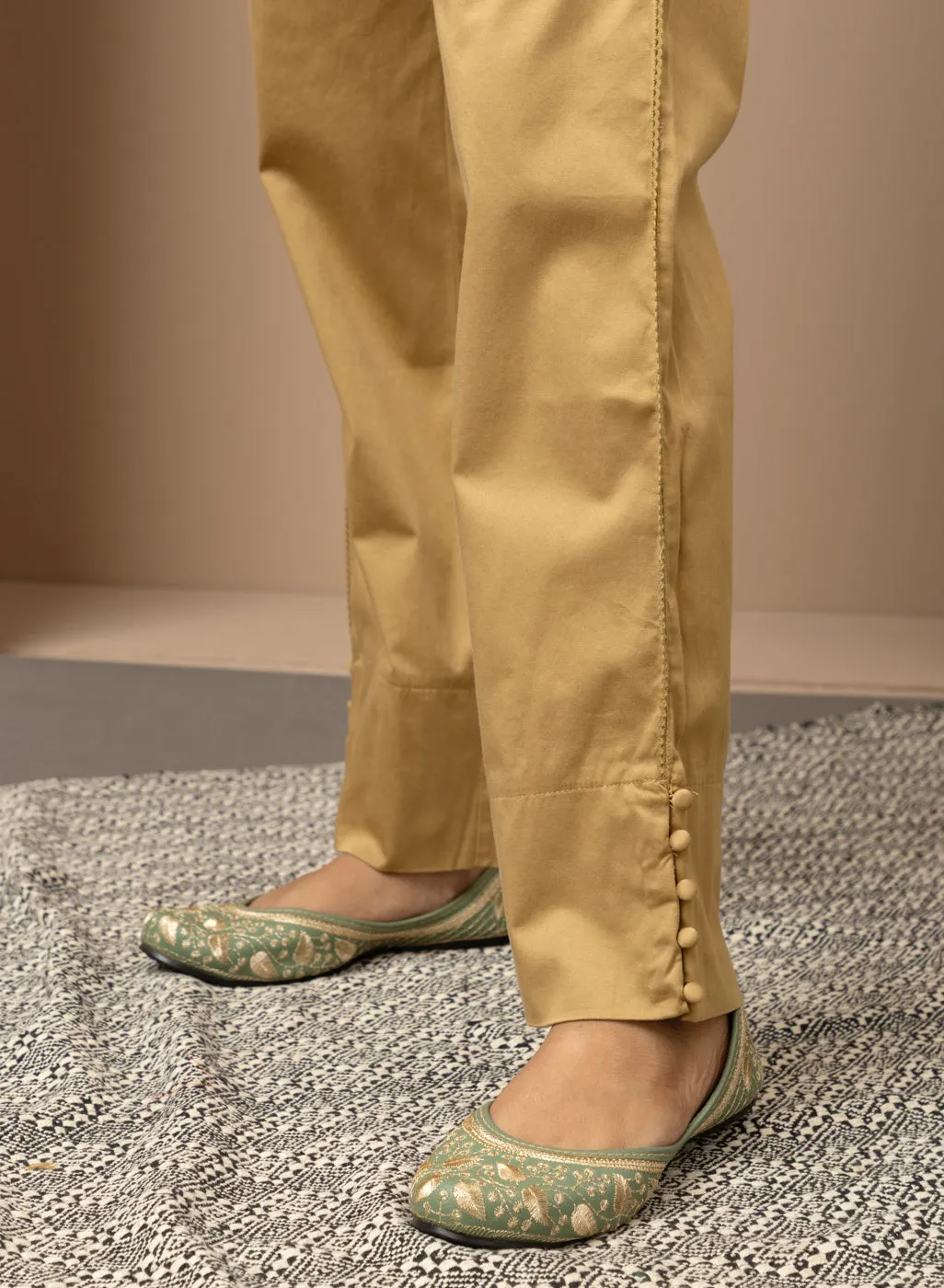 Mia Golden Relaxed Fit Pants for Women