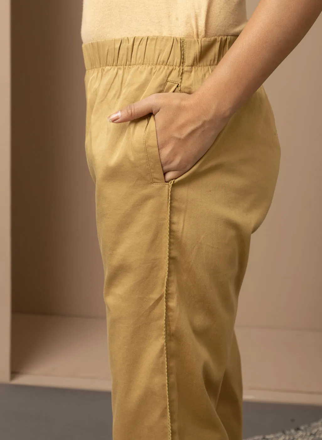 Mia Golden Relaxed Fit Pants for Women