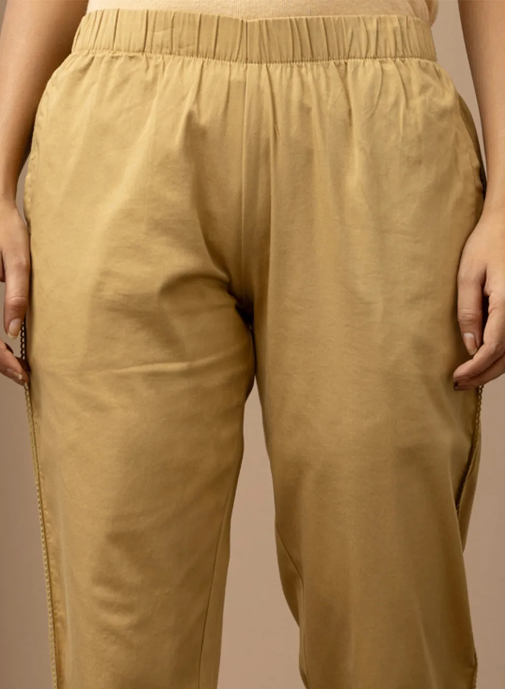 Mia Golden Relaxed Fit Pants for Women