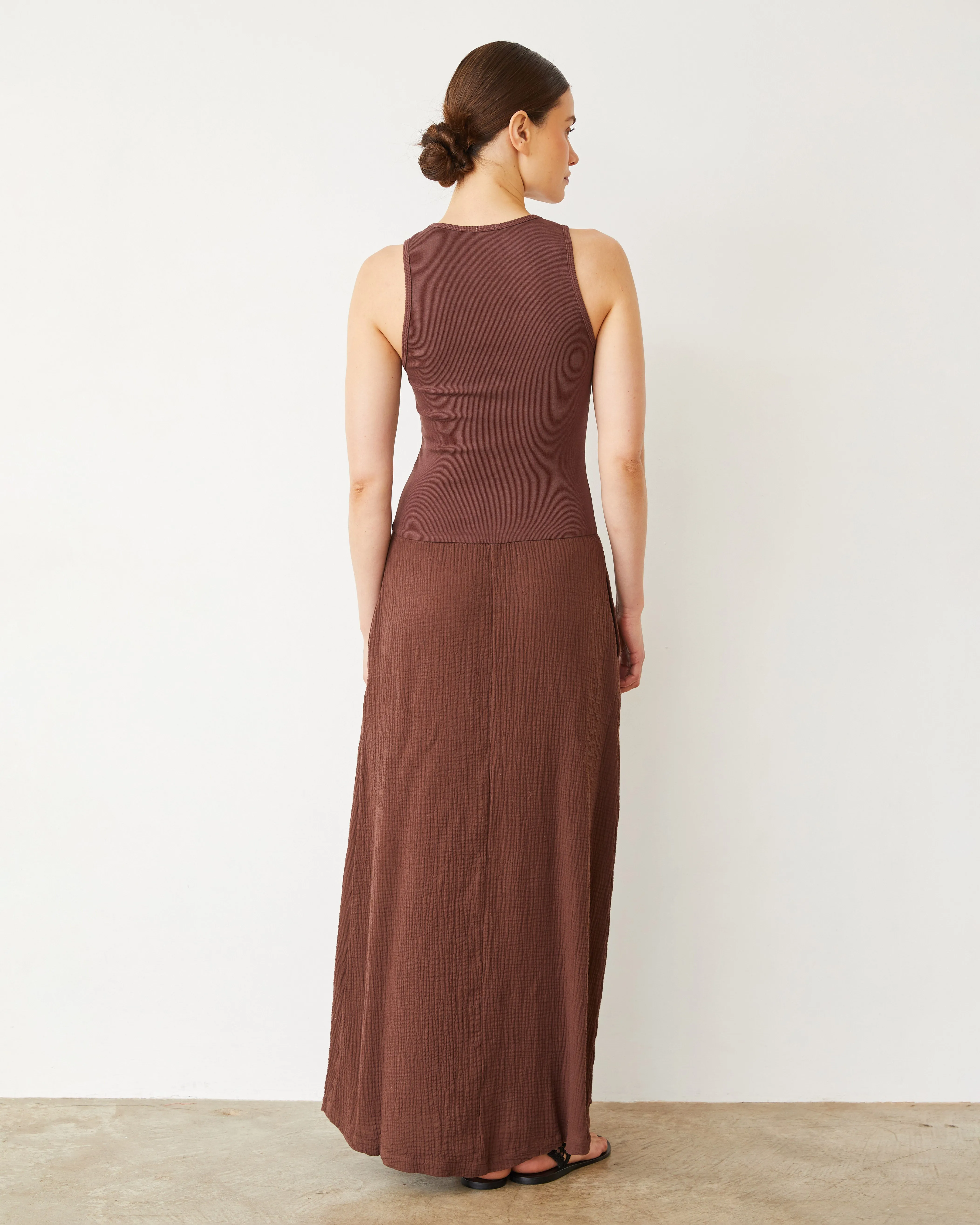 Mix Media Tank Maxi Dress