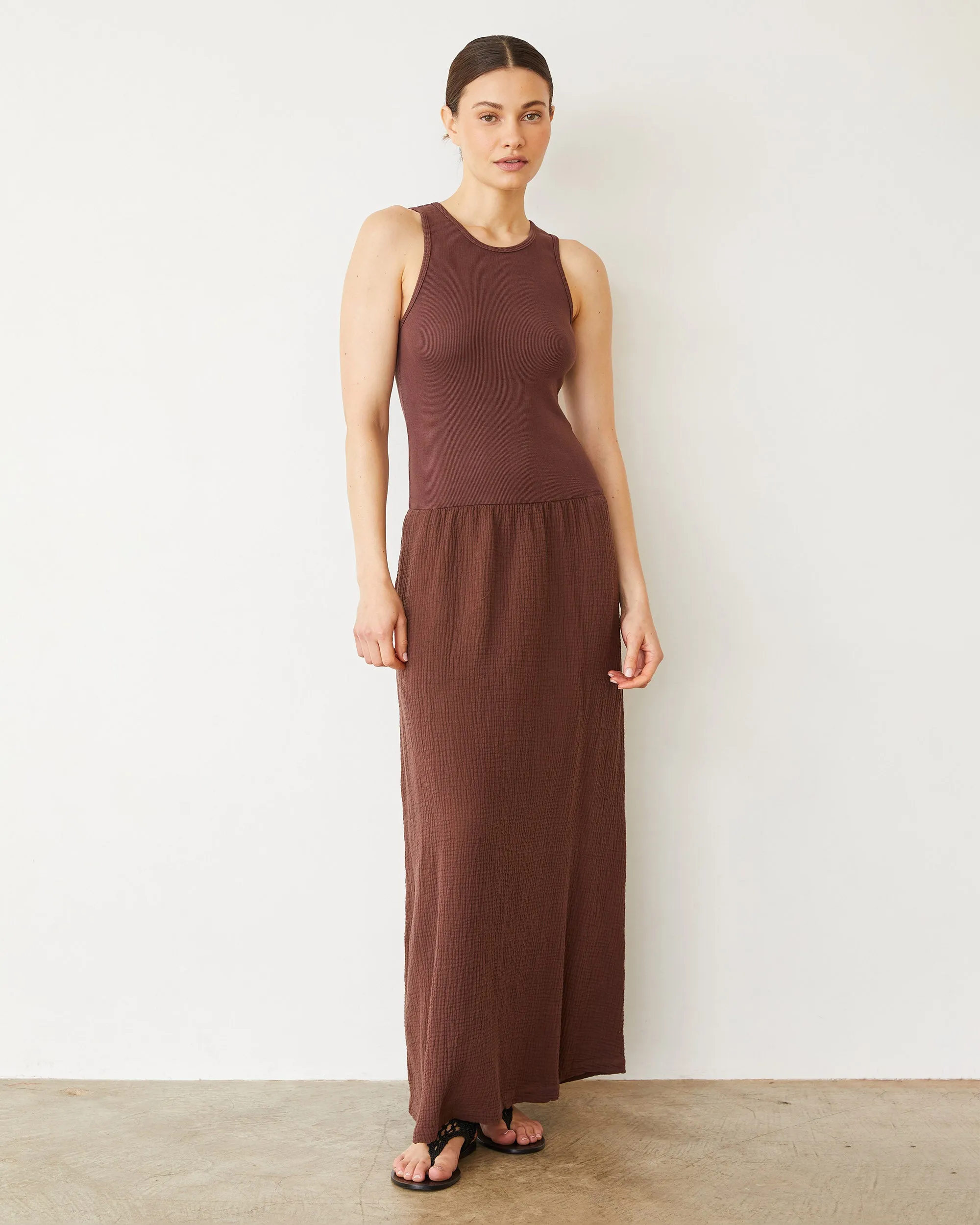 Mix Media Tank Maxi Dress