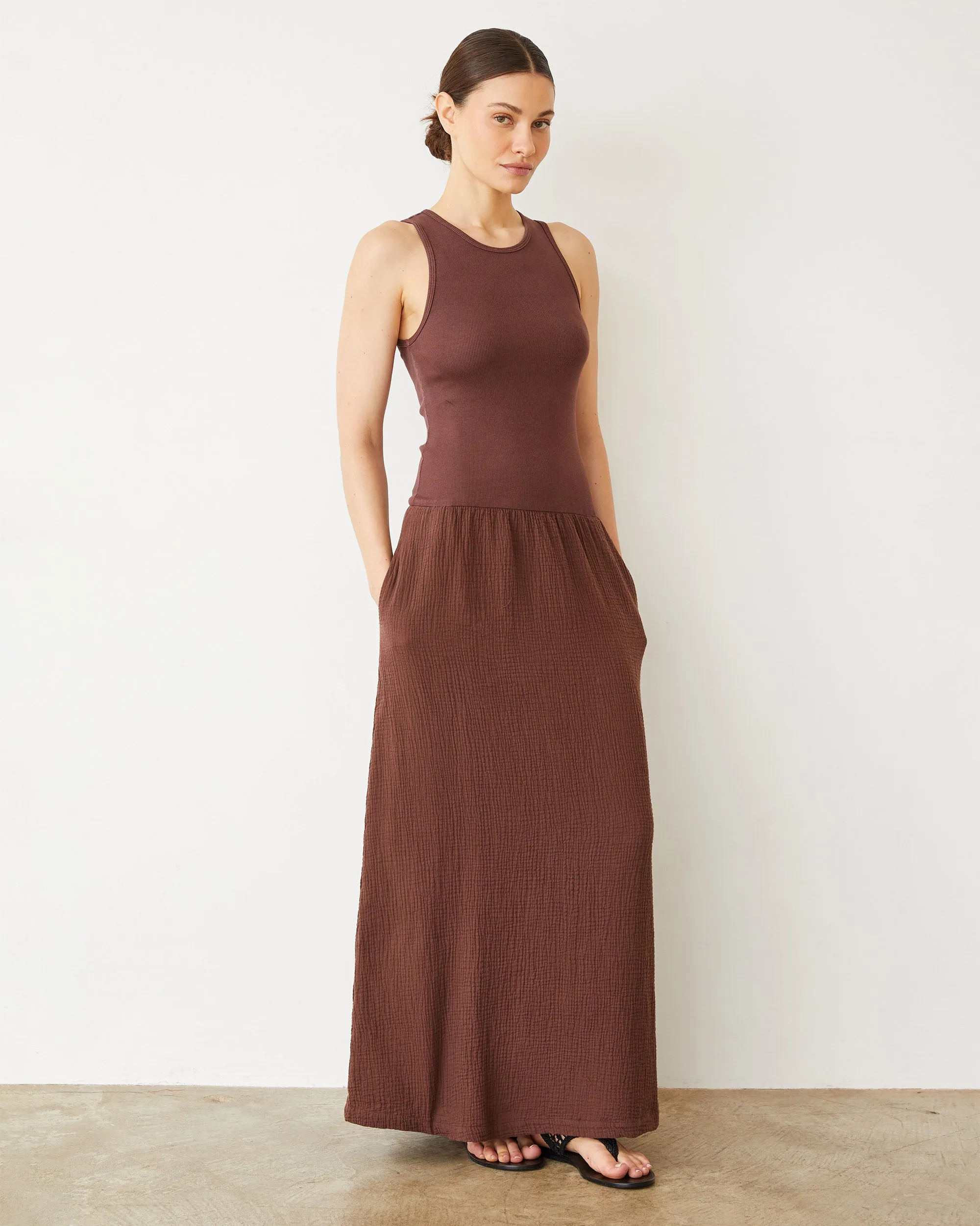 Mix Media Tank Maxi Dress