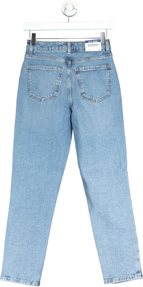 New Look Light Blue Hannah Straight Leg Ankle Grazer Jeans UK 6