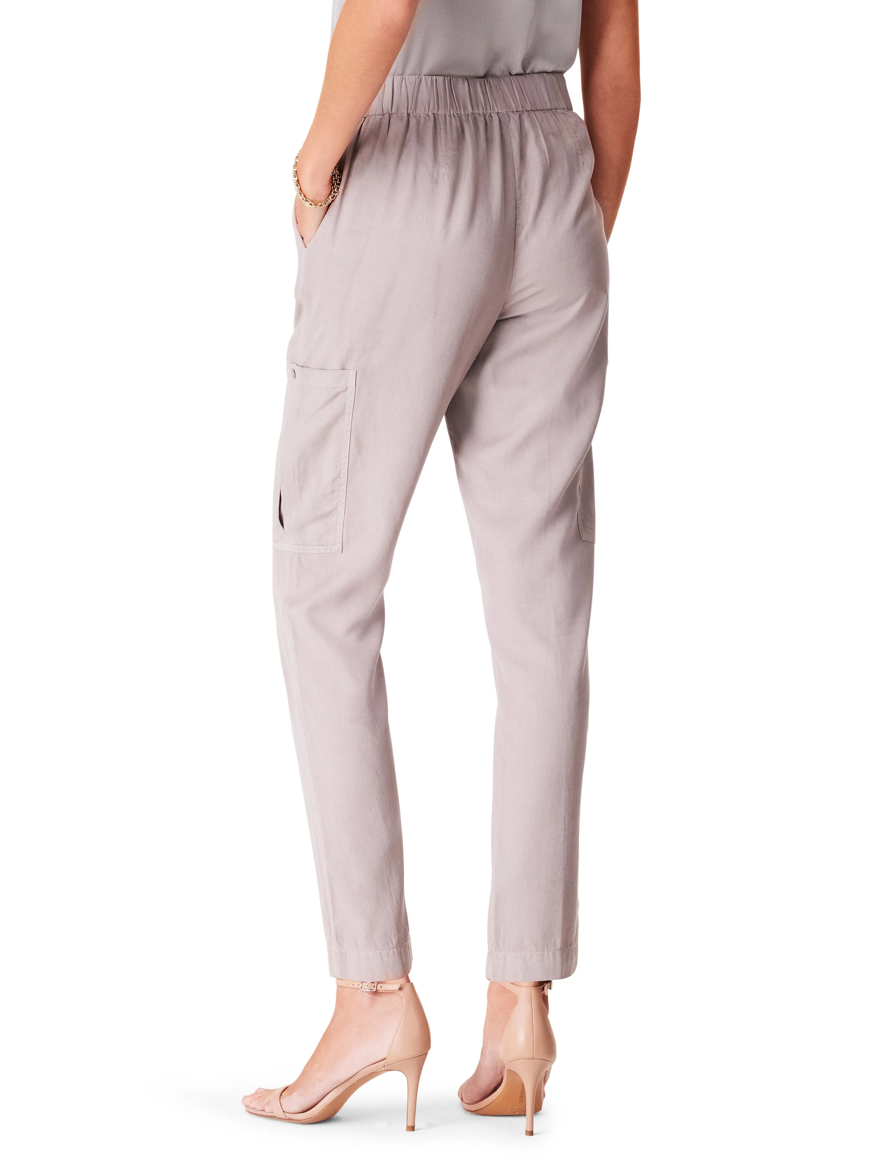 NIC ZOE 28" Refined Cargo Pull On Relaxed Ankle Pants S241828