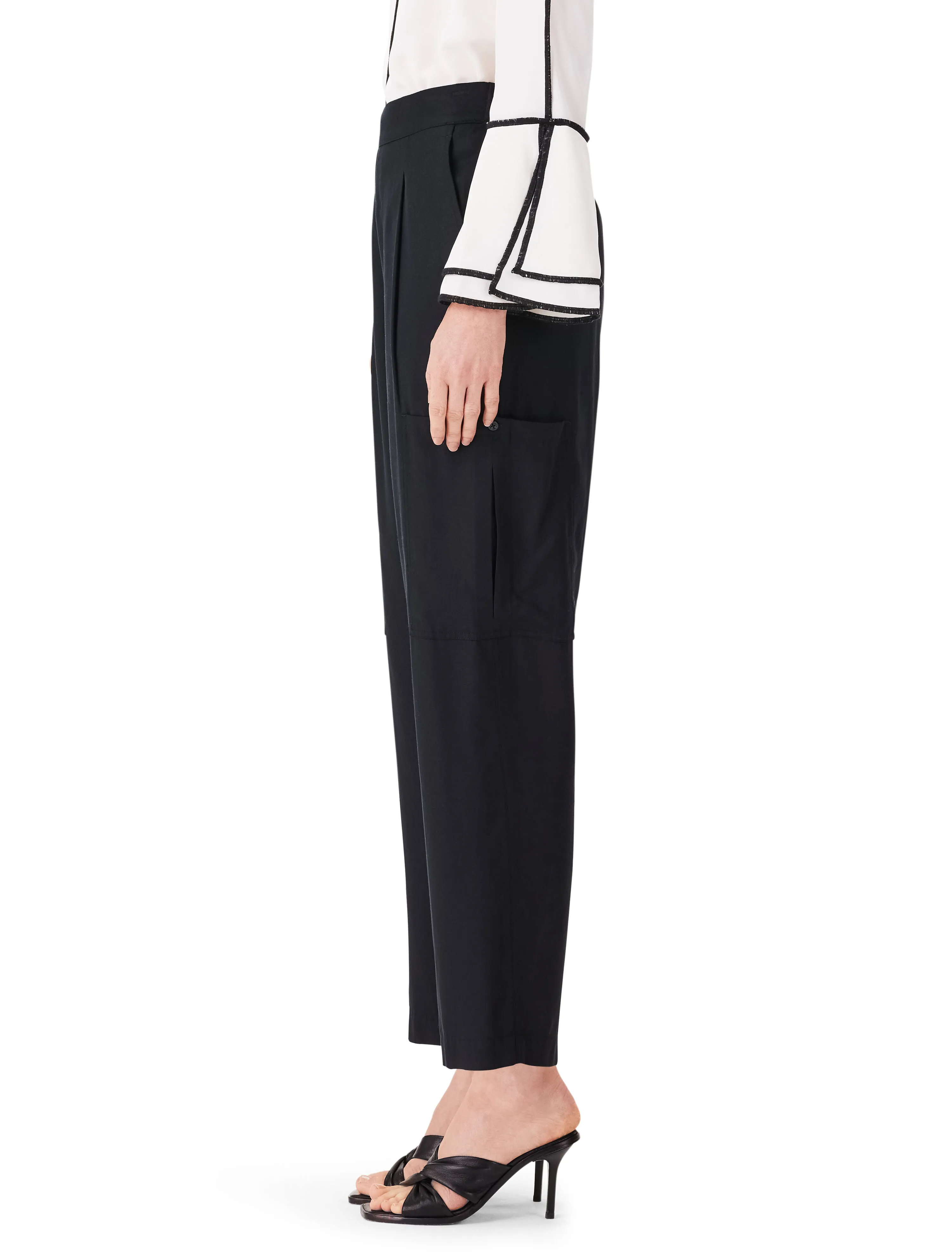 NIC ZOE 28" Refined Cargo Pull On Relaxed Ankle Pants S241828