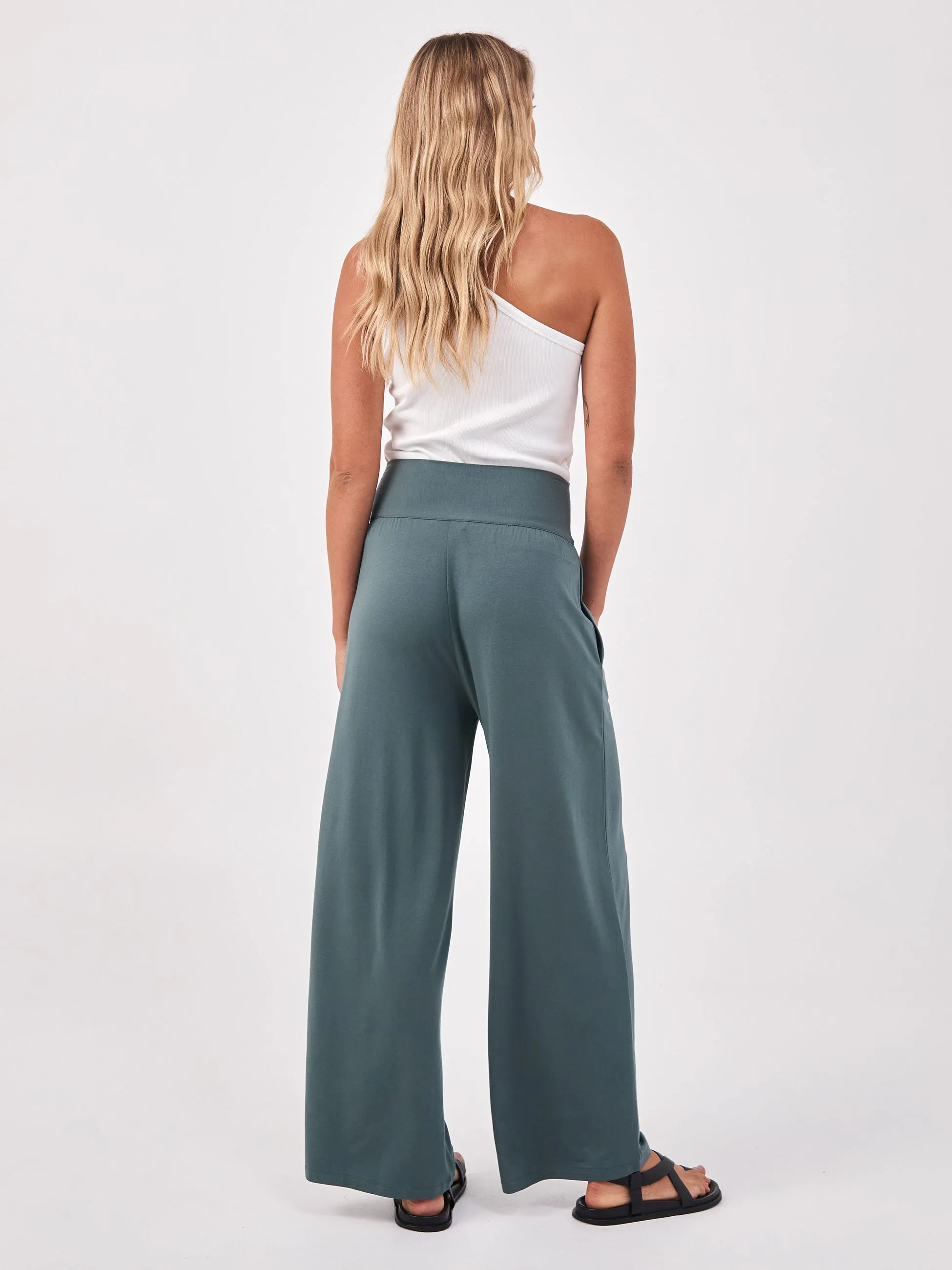 Nomad Modal Wide Leg Pant - Sage