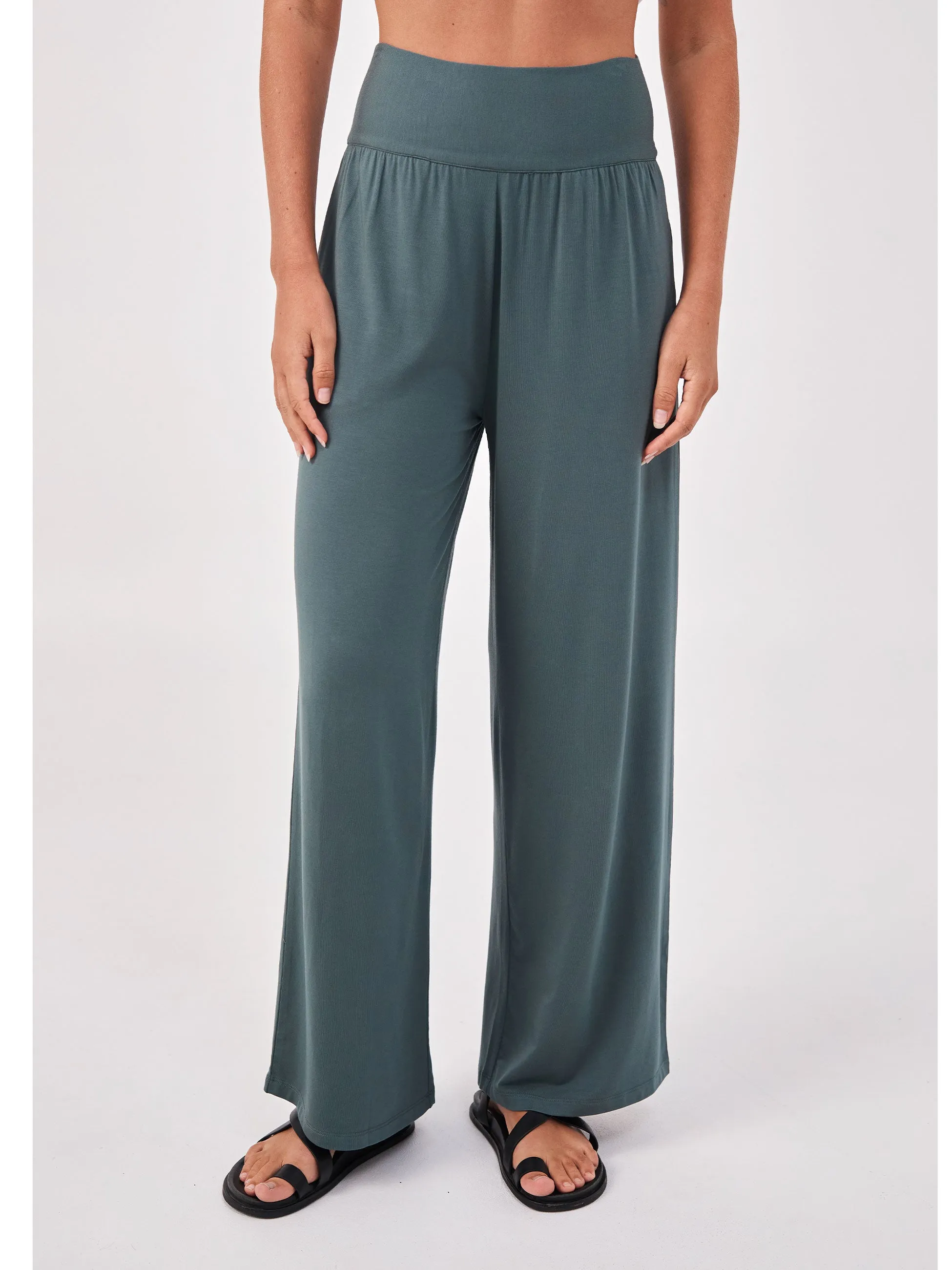 Nomad Modal Wide Leg Pant - Sage