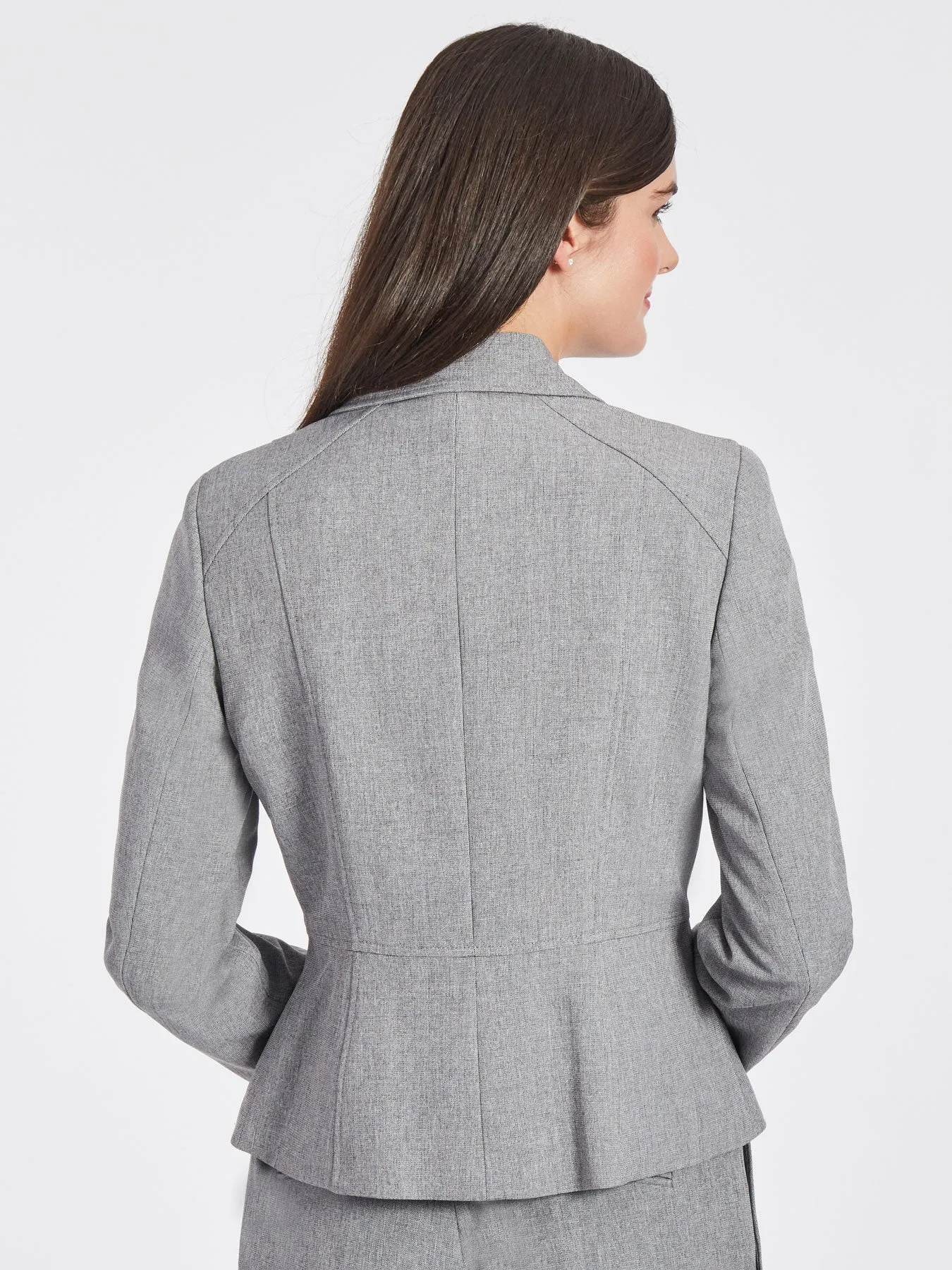 Petite Doris Jacket, Iconic Melange Crepe