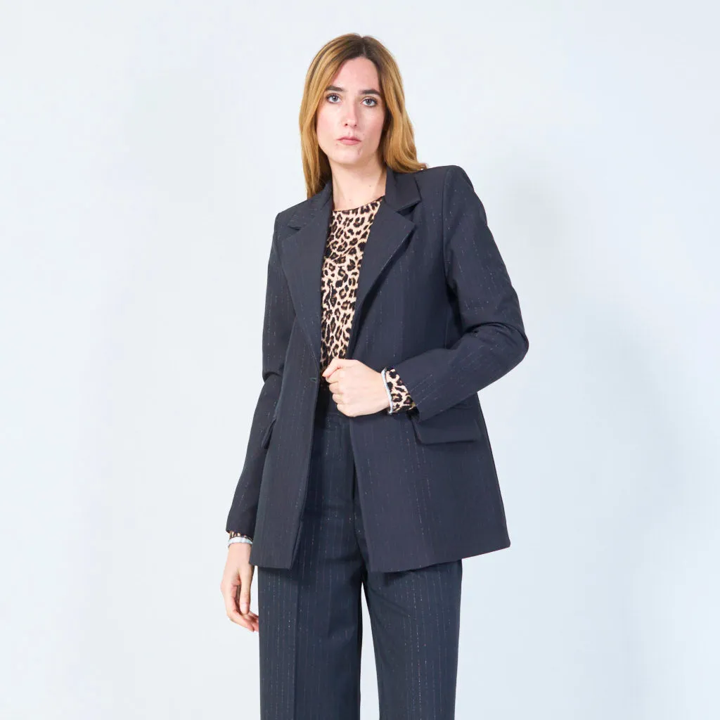 Pinstripe tailored blazer wholesale