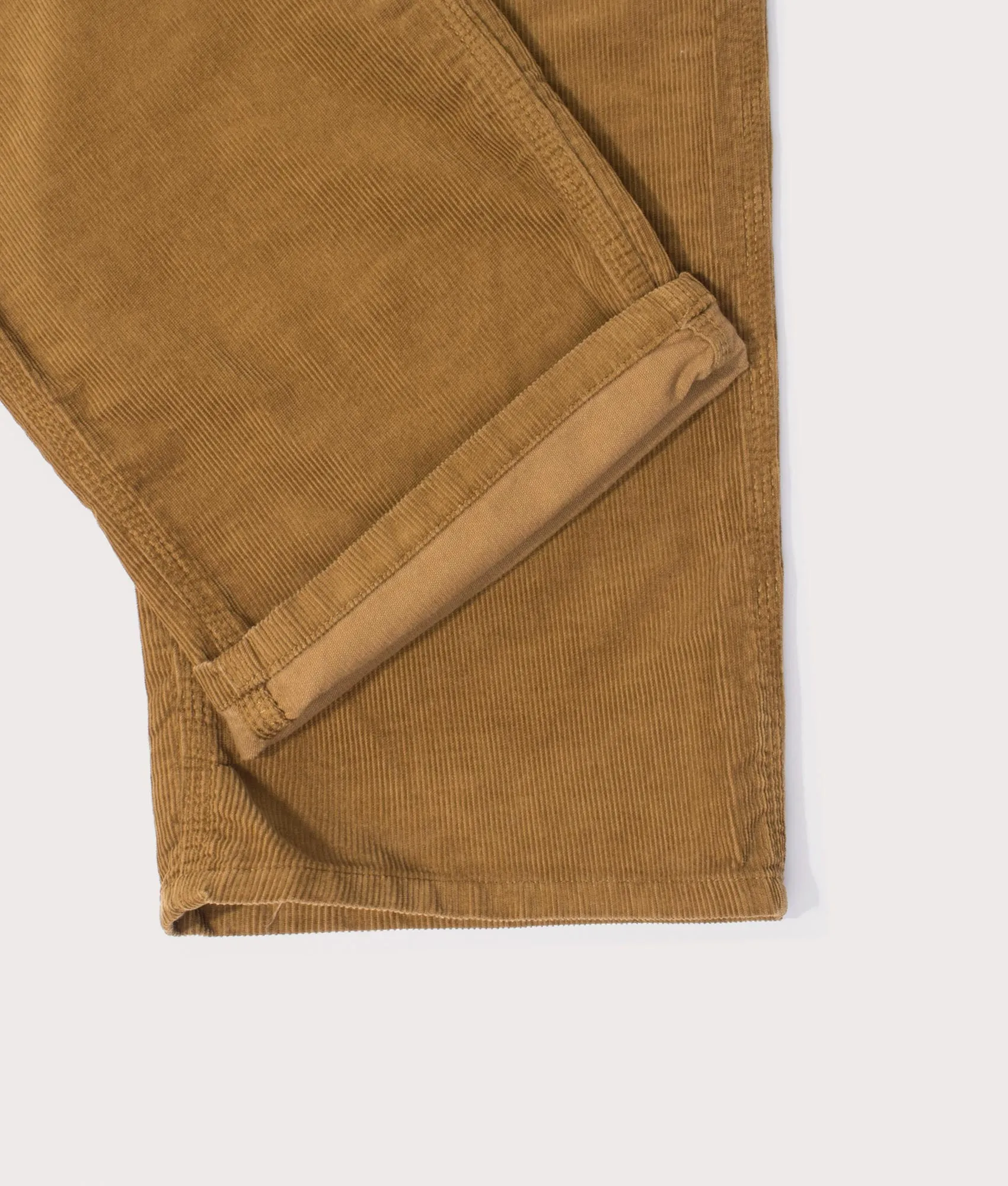 Relaxed Fit Corduroy Single Knee Pants