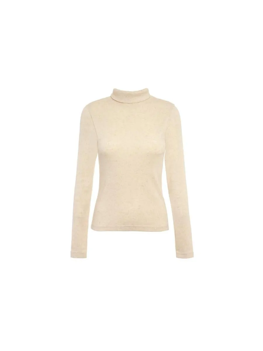 Ribbed Roll Neck Top