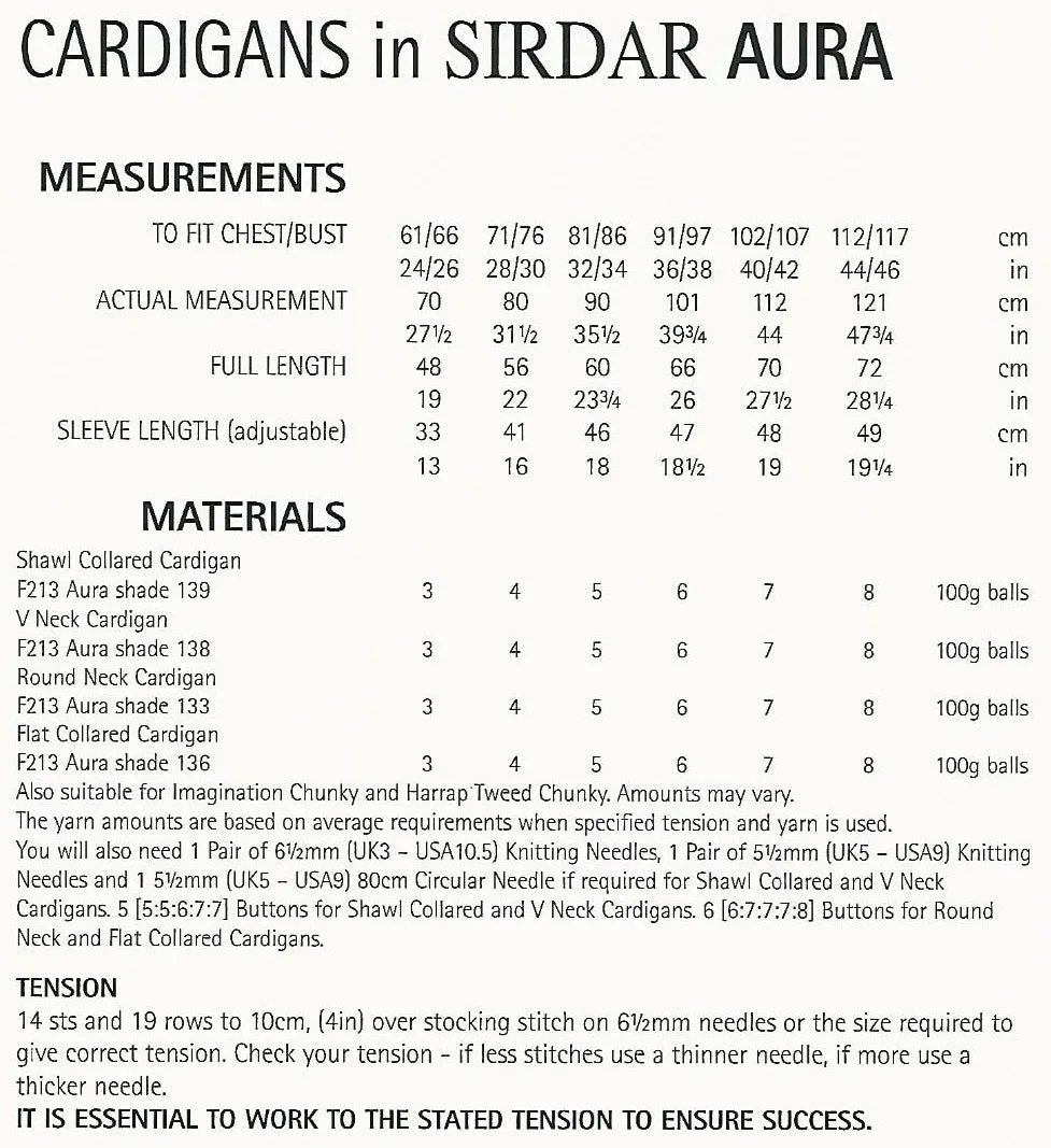 SIRDAR LEAFLET 8004